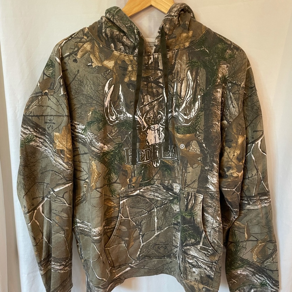 Red head camo sweatshirt